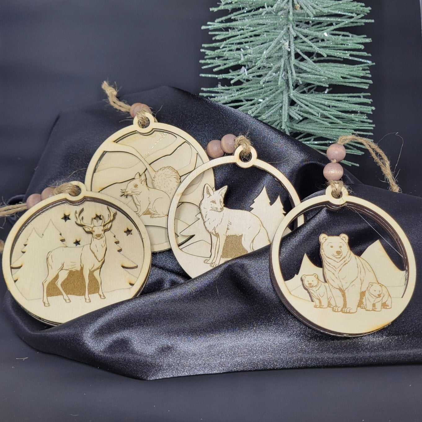 Nature Scene Christmas Ornaments Bundle